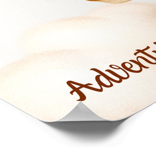 Erlebnis erwartet neutrales Poster (Ecke)