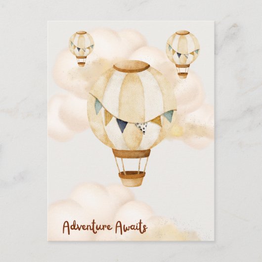 Erlebnis erwartet neutrales Poster Postkarte (Vorderseite)