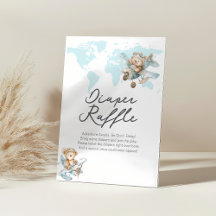 Erlebnis erwartet Niedliches Teddy Diaper Raffle-Z