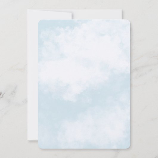 Erlebnis erwartet Outerspace 1. Geburtstag Einladung (Rückseite)