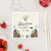 Erlebnis erwartet Paper Napkin Vintag Globe Reise Serviette (Beispiel)