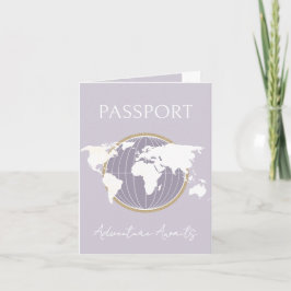 Erlebnis erwartet Passport Baby Shower Travel Einladung