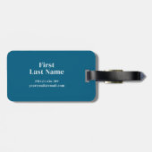 Erlebnis erwartet Personalisierter Gepäcktag Gepäckanhänger (Rückseite horizontal)