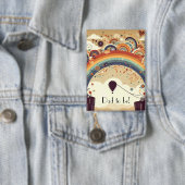 Erlebnis erwartet Regenbogen-Vater Button (Insitu)