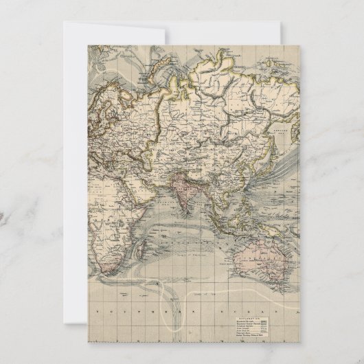 Erlebnis erwartet Reisekarte Boy Baby Shower Einladung (Rückseite)