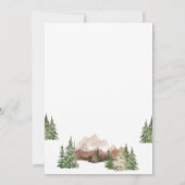 Erlebnis erwartet Rustikale Babydusche Einladung (Rückseite)