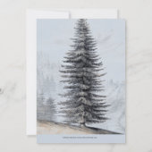 Erlebnis erwartet rustikale Woodland Bears Kinderd Einladung (Rückseite)