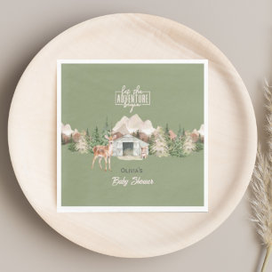 Erlebnis erwartet Sage Green Mountain Baby Dusche Serviette