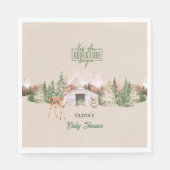 Erlebnis erwartet Sage Green Mountain Baby Dusche Serviette (Vorderseite)