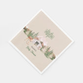 Erlebnis erwartet Sage Green Mountain Baby Dusche Serviette (Ecke)