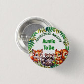 Erlebnis erwartet Tantchen, um Baby-Dusche zu werd Button (Vorne & Hinten)