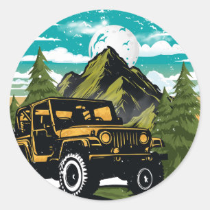 Erlebnis erwartet Urlaubsmodus Runder Aufkleber