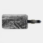 Erlebnis erwartet Vintage Stadtreise Gepäckanhänger (Rückseite horizontal)