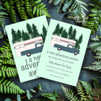 Erlebnis erwartet Vintager LKW Camper BABY SHOWER