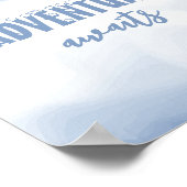 Erlebnis erwartet Wintermauerdekor im Kinderzimmer Poster (Ecke)