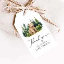 Erlebnis erwartet Woodland Bär Vielen Dank Geschenkanhänger