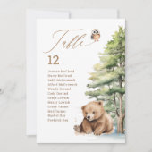 Erlebnis erwartet Woodland Teddy Bären Tischnummer (Vorderseite)