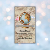 Erlebnis erwartet World Map Baby Shower Begleitkarte