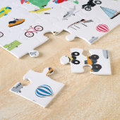 Erlebnis erwartet World Map Vehicles Puzzle (Seite)