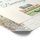 Erlebnis erwartet World Travel Map Modern Poster (Ecke)