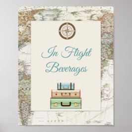 Erlebnis erwartet World Travel Map Modern Poster