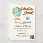 Erlebnis für Ruhestandsreisen auf Globe Einladung (Vorderseite)