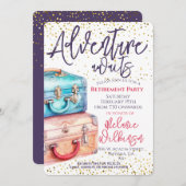 Erlebnis im Party für Rentner Einladung (Vorne/Hinten)