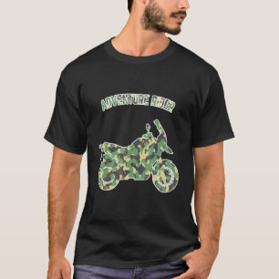 Erlebnis Motorradfahrer Von der Straße aus Camoufl T-Shirt