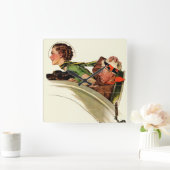 Erlebnis Quadratische Wanduhr (Zuhause)