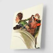 Erlebnis Quadratische Wanduhr (Winkel)