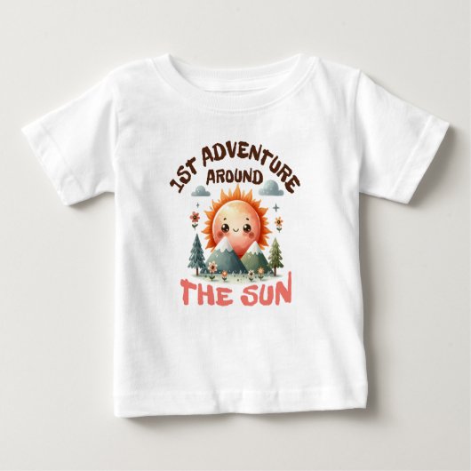 Erlebnis rund um die Sonne Baby T-shirt (Vorderseite)