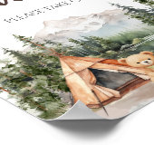 Erlebnis wartet auf Bergfans Poster (Ecke)