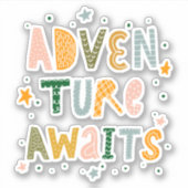 Erlebnis wartet aufkleber (Vorderseite)