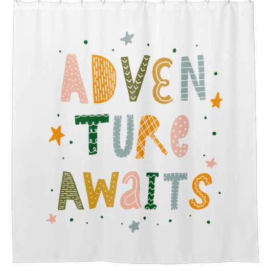 Erlebnis wartet duschvorhang (Vorderseite)