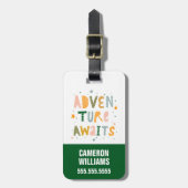 Erlebnis wartet gepäckanhänger (Vorderseite vertikal)