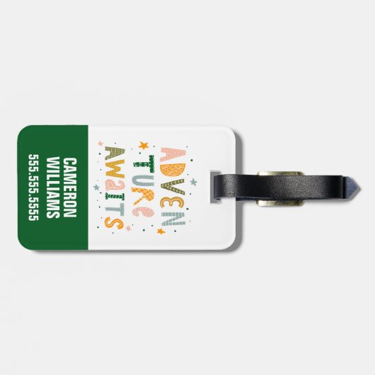 Erlebnis wartet gepäckanhänger (Rückseite horizontal)