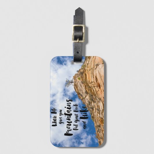 Erlebnis wartet gepäckanhänger (Vorderseite Vertikal)