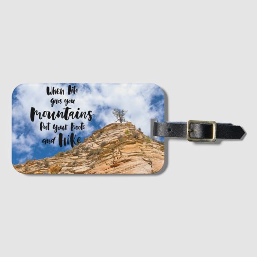 Erlebnis wartet gepäckanhänger (Vorderseite (Horizontal))