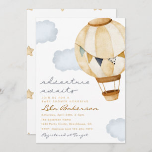 Erlebnis wartet Heißluftballon Einladung