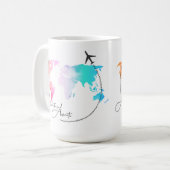 Erlebnis wartet kaffeetasse (Vorderseite Links)