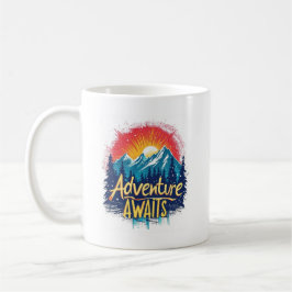 Erlebnis wartet kaffeetasse