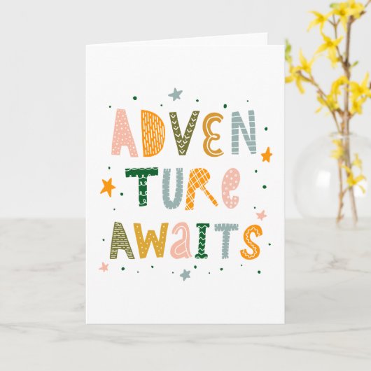 Erlebnis wartet karte (Gelbe Blume)