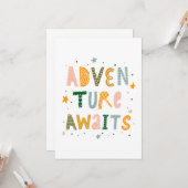 Erlebnis wartet karte (Vorderseite/Rückseite Beispiel)