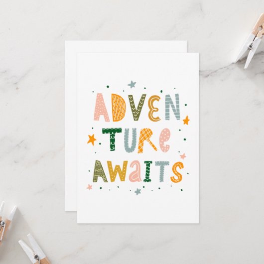 Erlebnis wartet karte (Vorderseite/Rückseite Beispiel)