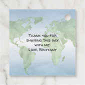 Erlebnis wartet Koffer weg von Abschied Geschenkanhänger (Rückseite)