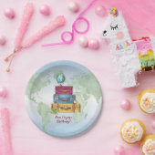 Erlebnis wartet Koffer weg von Abschied Pappteller (Party)