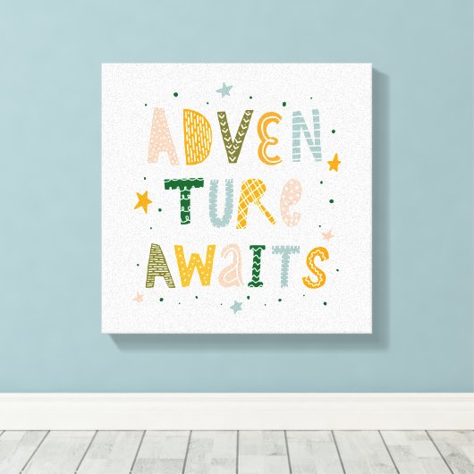 Erlebnis wartet leinwanddruck (Insitu (Holzboden))