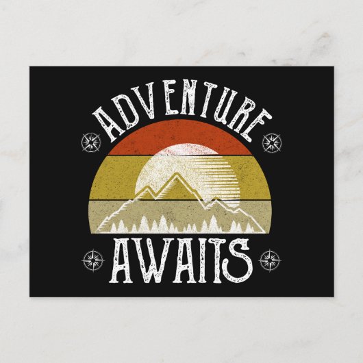 Erlebnis wartet postkarte (Vorderseite)