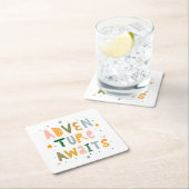 Erlebnis wartet rechteckiger pappuntersetzer (Vor Ort)