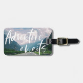 Erlebnis wartet Reisegepäck Gepäckanhänger (Vorderseite horizontal)